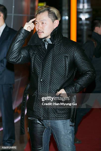 South Korean singer Yang Dong-Kun attends the "Venus Talk" VIP Screening on February 4, 2014 in Seoul, South Korea. The film will open on February...