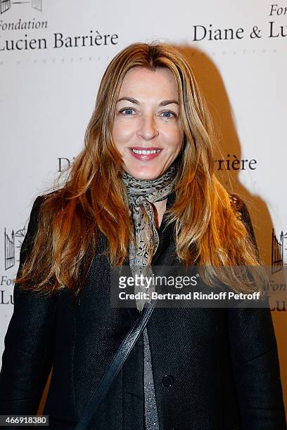 Arabelle Reille-Mahdavi attends movie 'Les Chateaux de Sable' receives Cinema Award 2015 of Foundation Diane & Lucien Barriere during the premiere of...