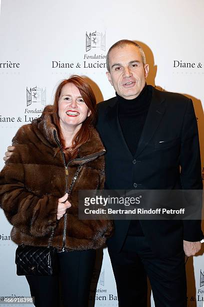 Director and Laureate 2014 Marie-Castille Mention-Schaar and Journalist Laurent Weil attend movie 'Les Chateaux de Sable' receives Cinema Award 2015...