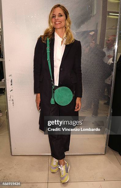 Filippa Lagerback attends the 'Geox For Valemour' Boutique Cocktail on March 19, 2015 in Milan, Italy.