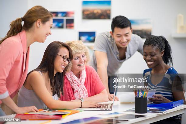 creative group brainstorming - trainee program stock pictures, royalty-free photos & images