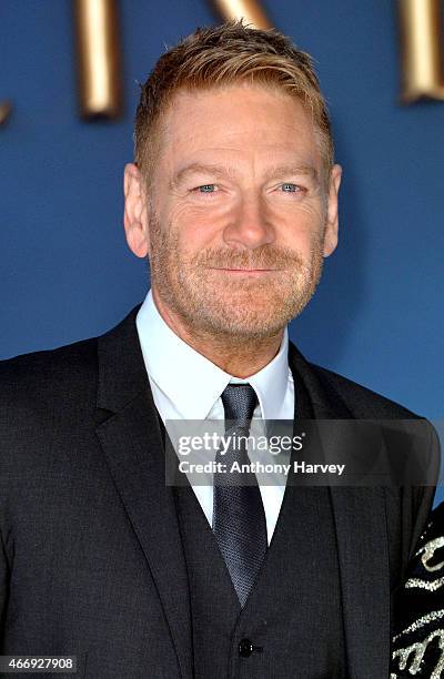 Director Kenneth Branagh attends the UK Premiere of "Cinderella" at Odeon Leicester Square on March 19, 2015 in London, England.