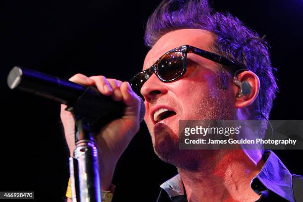 Scott Weiland of Scott Weiland and The Wildabouts performs onstage at the Radio Day Stage during the 2015 SXSW Music, Film + Interactive Festival at...