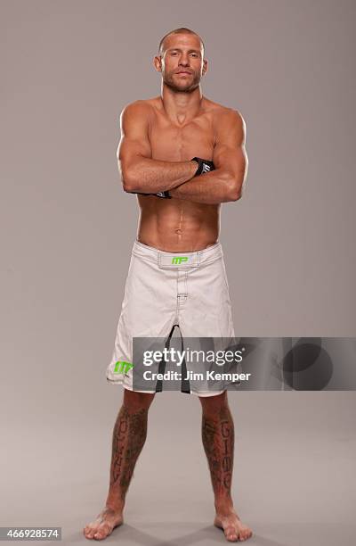 Donald Cerrone poses for a portrait on May 23, 2013 in Las Vegas, Nevada.