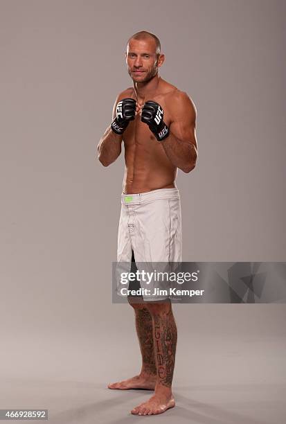 Donald Cerrone poses for a portrait on May 23, 2013 in Las Vegas, Nevada.