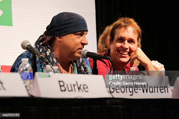 Steven Van Zandt and Chuck Prophet speak onstage at 'The Who At 50' during the 2015 SXSW Music, Film + Interactive Festival at Austin Convention...