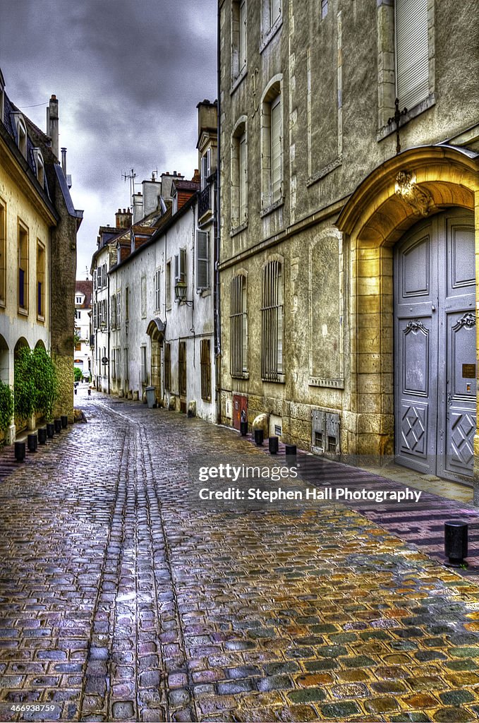 HDR Dijon, France, narrow street