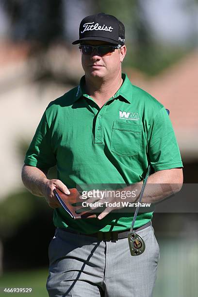 Charley Hoffman plays the 7th hole at La Quinta Country Club Course during the first round of the Humana Challenge in partnership with the Clinton...