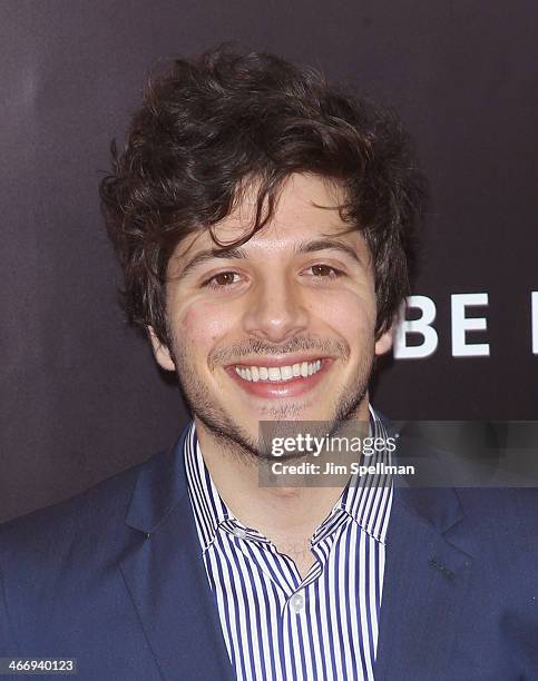 Actor Dimitri Leonidas attends the "Monument Men" premiere at Ziegfeld Theater on February 4, 2014 in New York City.