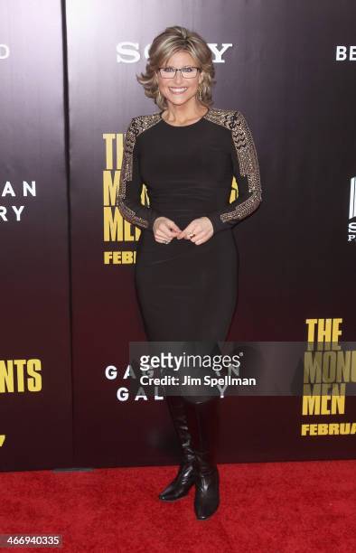 Personality Ashleigh Banfield attends the "Monument Men" premiere at Ziegfeld Theater on February 4, 2014 in New York City.