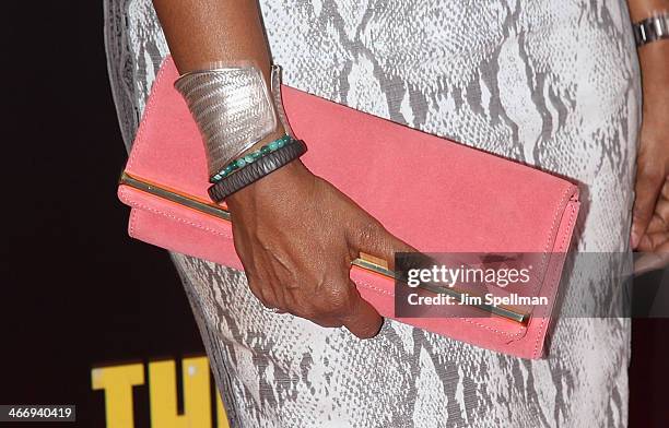 Personality Gayle King attends the "Monument Men" premiere at Ziegfeld Theater on February 4, 2014 in New York City.