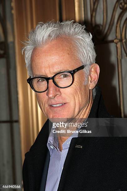 John Slattery poses at "The Heidi Chronicles" Broadway Opening Night at The Music Box Theatre on March 19, 2015 in New York City.