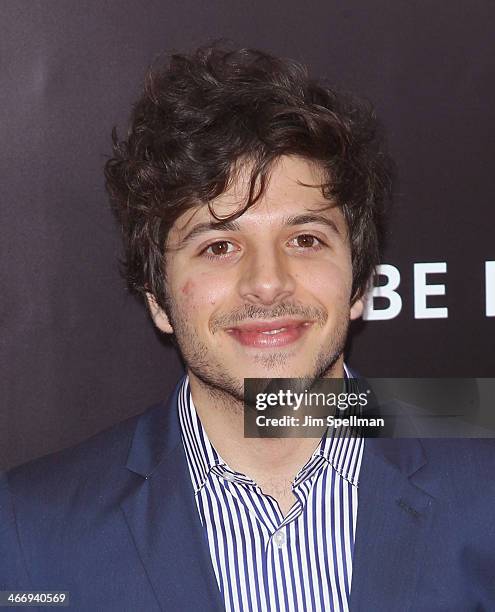 Actor Dimitri Leonidas attends the "Monument Men" premiere at Ziegfeld Theater on February 4, 2014 in New York City.