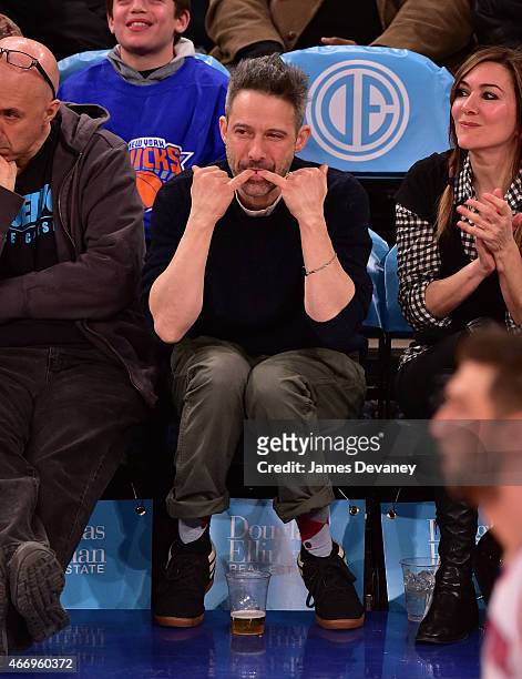 Adam Horovitz attends Minnesota Timberwolves vs New York Knicks game at Madison Square Garden on March 19, 2015 in New York City.