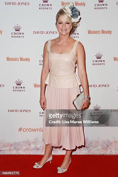 Sandra Sully arrives at the Crown's Autumn Ladies Lunch at David Jones Elizabeth Street Store on March 20, 2015 in Sydney, Australia.