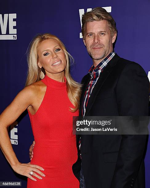 Gretchen Rossi and Slade Smiley attend "The Evolution Of The Relationship Reality Show" at The Paley Center for Media on March 19, 2015 in Beverly...