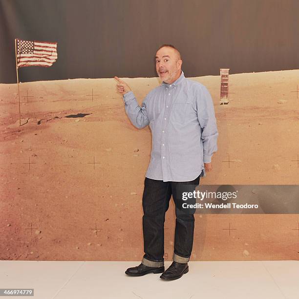 Designer John Patrick attends the Organic By John Patrick show during Mercedes-Benz Fashion Week Fall 2014 at 245 West 29th Street on February 5,...