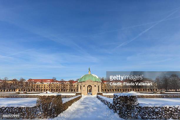hofgarten, munich - munich winter stock pictures, royalty-free photos & images