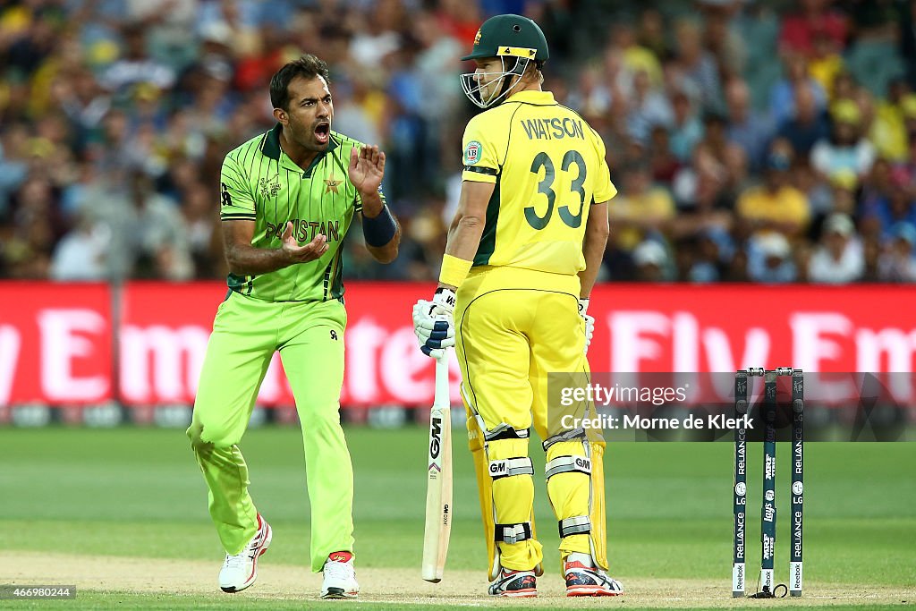 Australia v Pakistan: Quarter Final - 2015 ICC Cricket World Cup