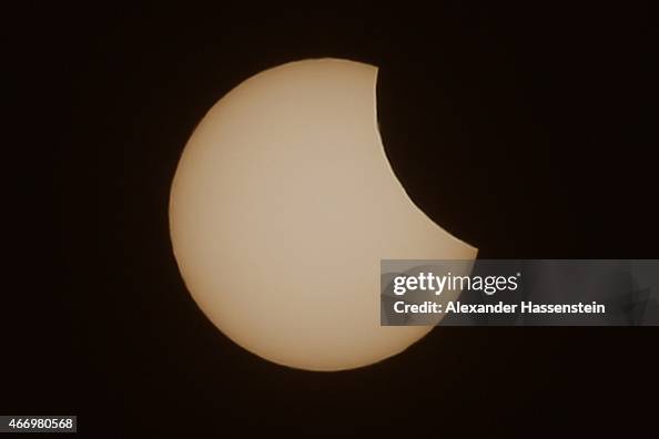 Partail Sun The sun is pictured during a partial solar eclipse on March 20, 2015 ...
