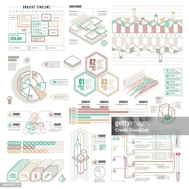 Current Line Ui Line Ui Infographic Elements Complete Set High-Res Vector Graphic ...