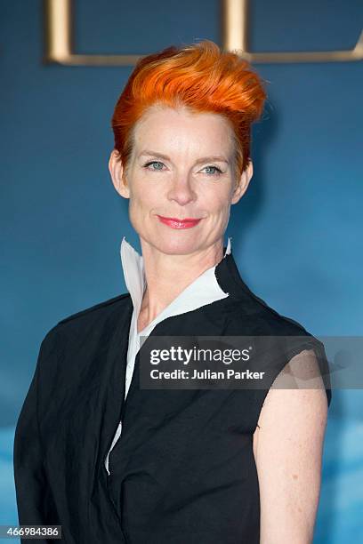 Sandy Powell attends the UK Premiere of "Cinderella" at Odeon Leicester Square on March 19, 2015 in London, England.