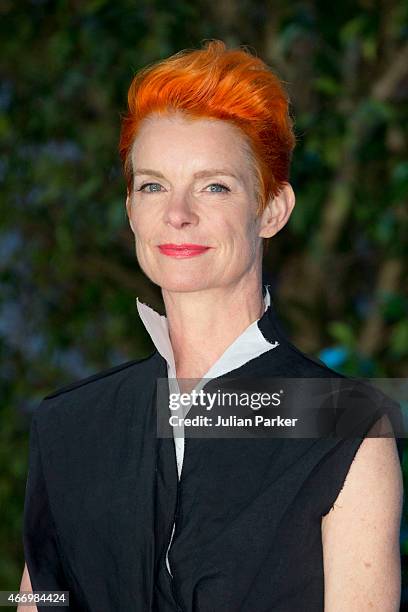 Sandy Powell attends the UK Premiere of "Cinderella" at Odeon Leicester Square on March 19, 2015 in London, England.