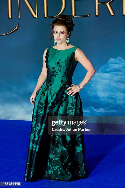 Helena Bonham Carter attends the UK Premiere of "Cinderella" at Odeon Leicester Square on March 19, 2015 in London, England.