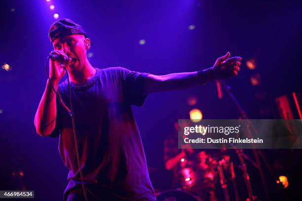 Singer Autre Ne Veut performs onstage at the Hype/Gorilla vs. Bear showcase during the 2015 SXSW Music, Film + Interactive Festivale at Hype Hotel on...