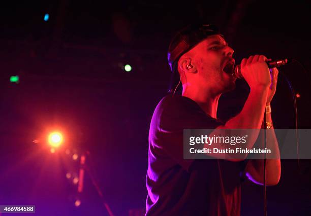 Singer Autre Ne Veut performs onstage at the Hype/Gorilla vs. Bear showcase during the 2015 SXSW Music, Film + Interactive Festivale at Hype Hotel on...