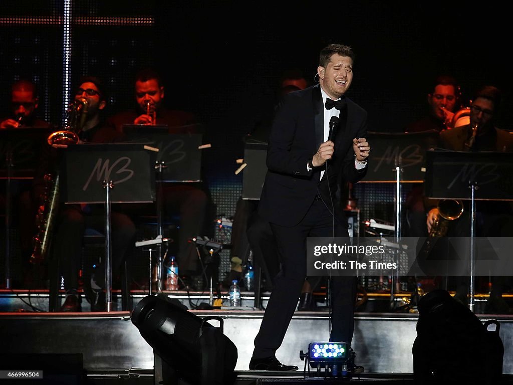 Michael Buble Performs in Cape Town