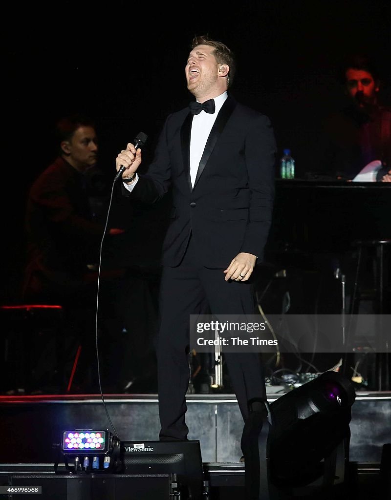 Michael Buble Performs in Cape Town