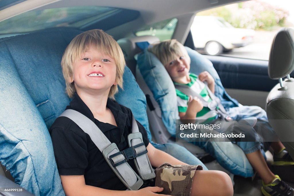 Brothers In Car Seats