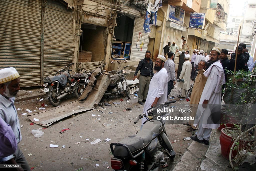 Two killed in blast outside mosque in Pakistan