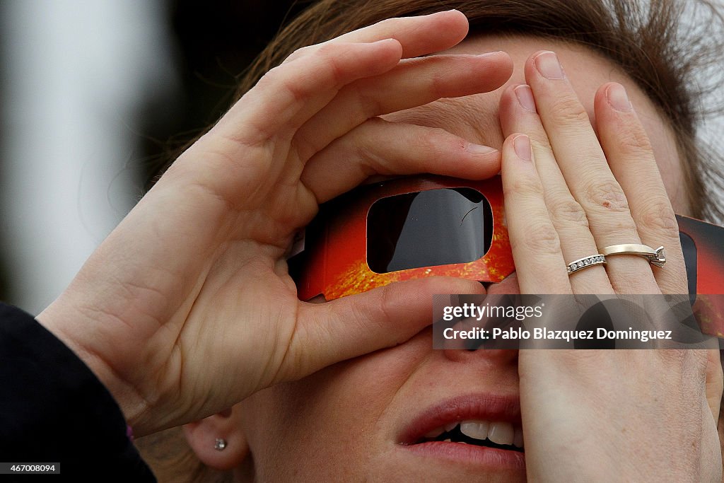 Partial Solar Eclipse Over Spain