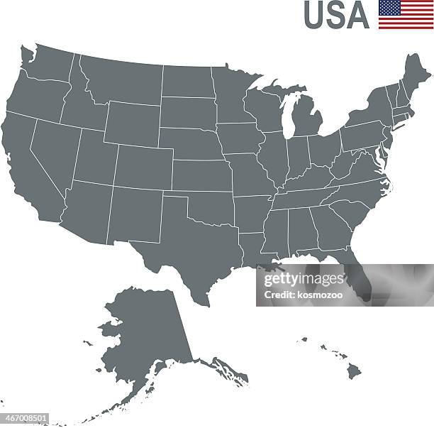 usa - caribbean flags stock illustrations