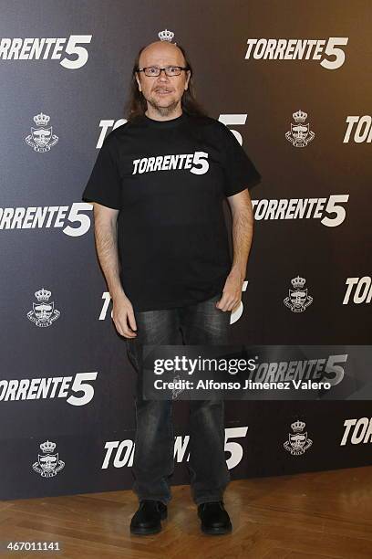 Santiago Segura attends the 'Torrente 5' Photocall on February 5, 2014 in Madrid, Spain.