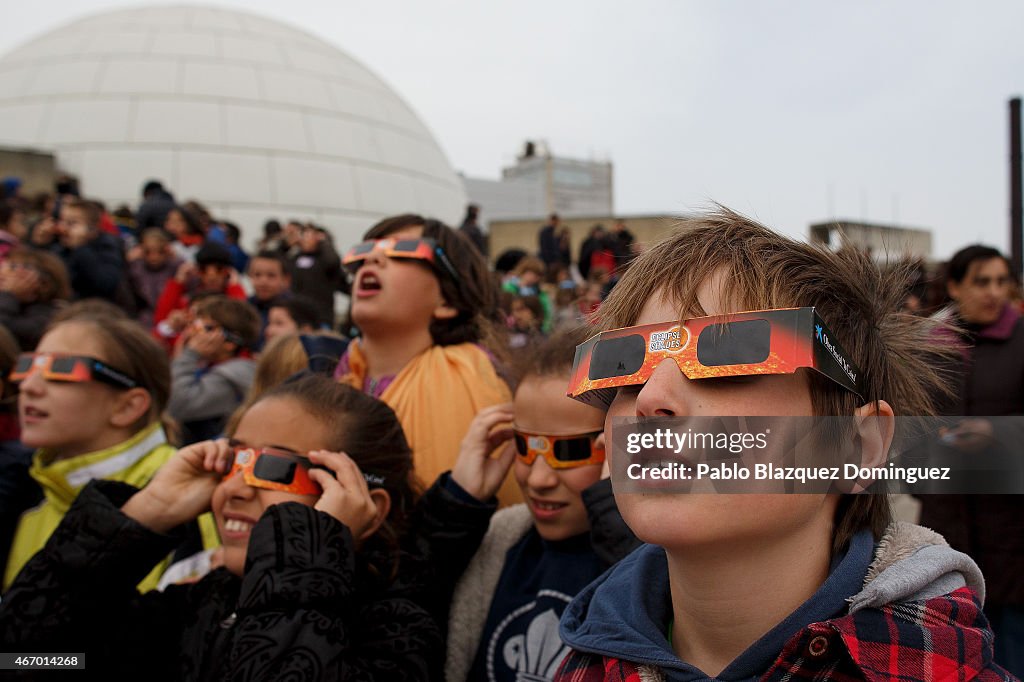 Partial Solar Eclipse Over Spain