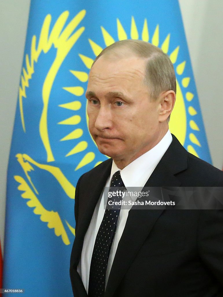 Russian President Vladimir Putin Holds Meetings In Kazakhstan