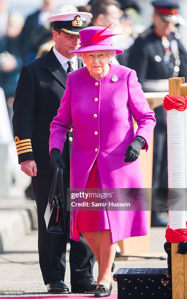 The Queen Visits HMS OCEAN