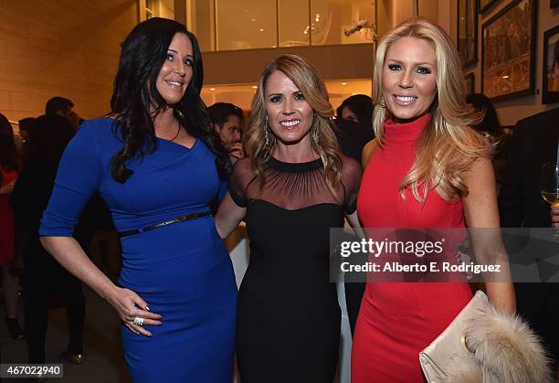 Personalities Patti Stanger , Trista Sutter and Gretchen Rossi attend the WE tv presents "The Evolution of The Relationship Reality Show" at The...