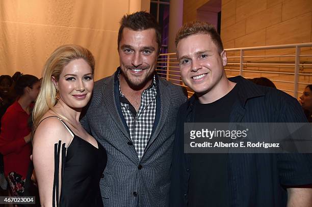 Personatlities Heidi Montag, Chris Soules and Spencer Pratt attend the WE tv presents "The Evolution of The Relationship Reality Show" at The Paley...