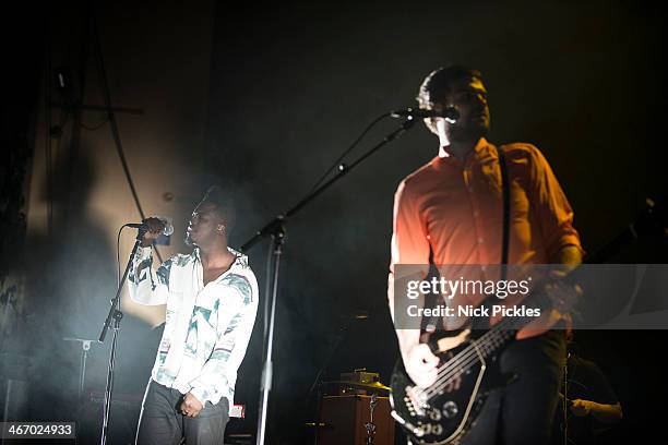 Adio Marchant of Bipolar Sunshine performs at Brixton Academy on February 5, 2014 in London, England.