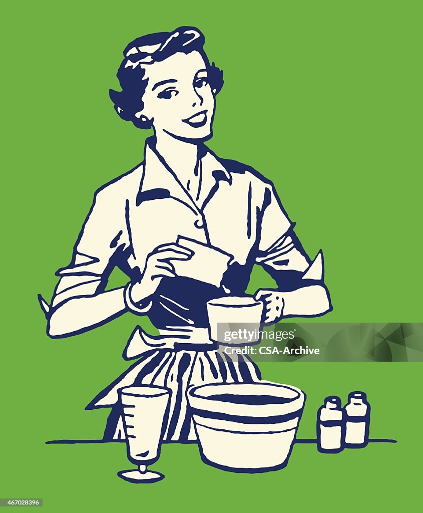 Woman Cooking