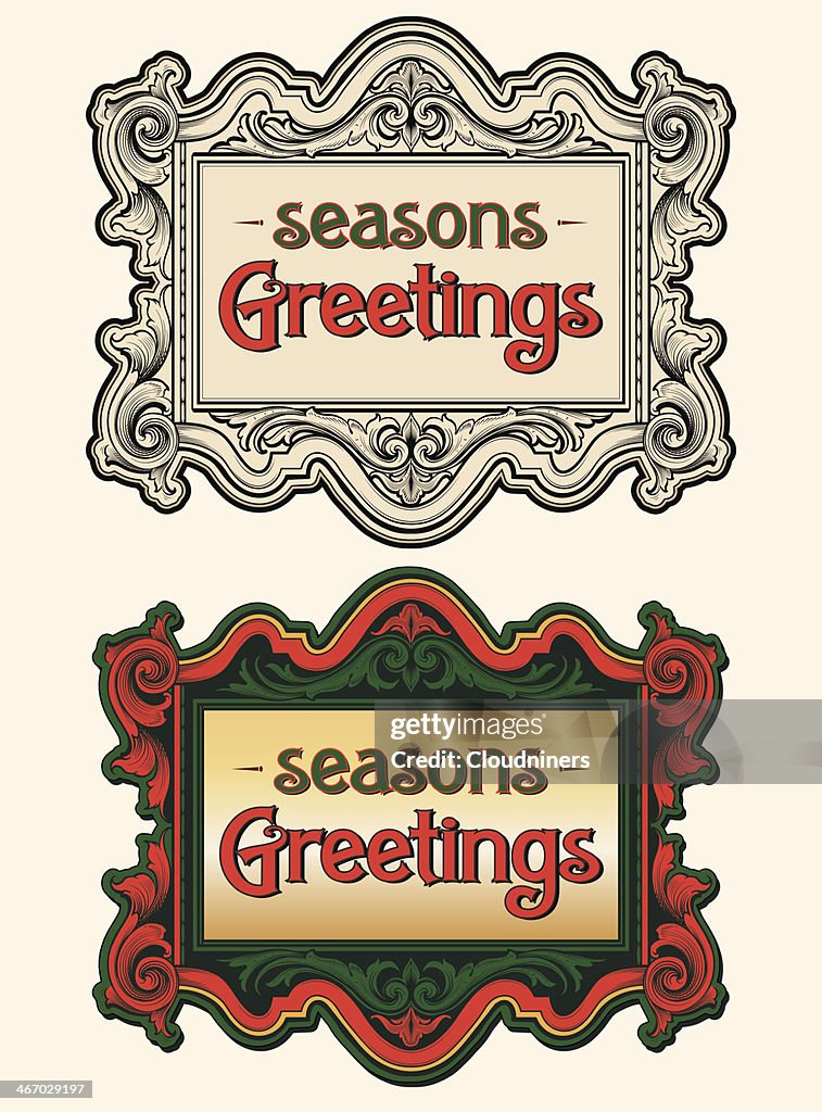 Rótulo de Natal clássico