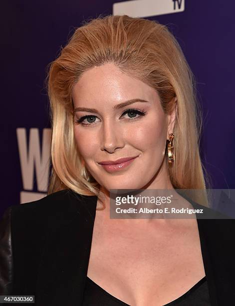 Personality Heidi Montag attends the WE tv presents "The Evolution of The Relationship Reality Show" at The Paley Center for Media on March 19, 2015...