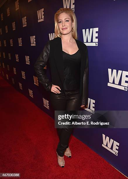 Personality Heidi Montag attends the WE tv presents "The Evolution of The Relationship Reality Show" at The Paley Center for Media on March 19, 2015...