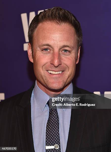 Host Chris Harrison attends the WE tv presents "The Evolution of The Relationship Reality Show" at The Paley Center for Media on March 19, 2015 in...