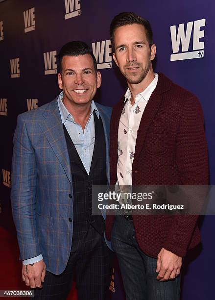 Personality David Tutera and Joey Toth attend the WE tv presents "The Evolution of The Relationship Reality Show" at The Paley Center for Media on...