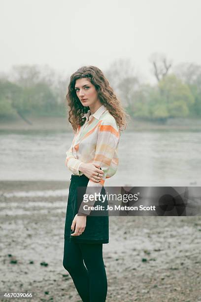 Actor Daisy Bevan is photographed for Telegraph magazine on April 3, 2014 in London, England.